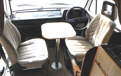 VW T25 Autosleeper VHT Front Table